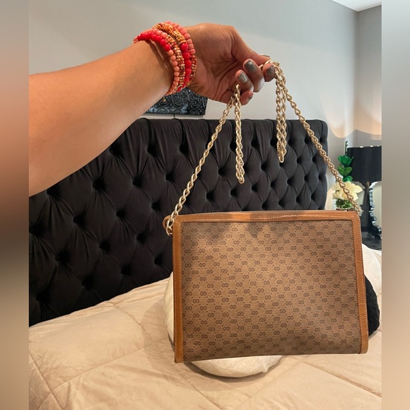 Gucci Handbags - Micro GG Monogram Gucci Cosmetics Pouch/Clutch